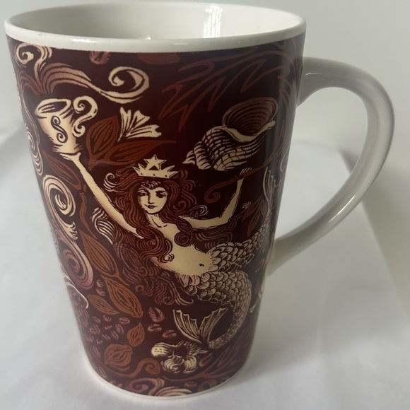 Starbucks Coffee Mug 35th Anniversary Mermaid Split Tail Copper Brown 2006 13 oz - Picture 2 of 10